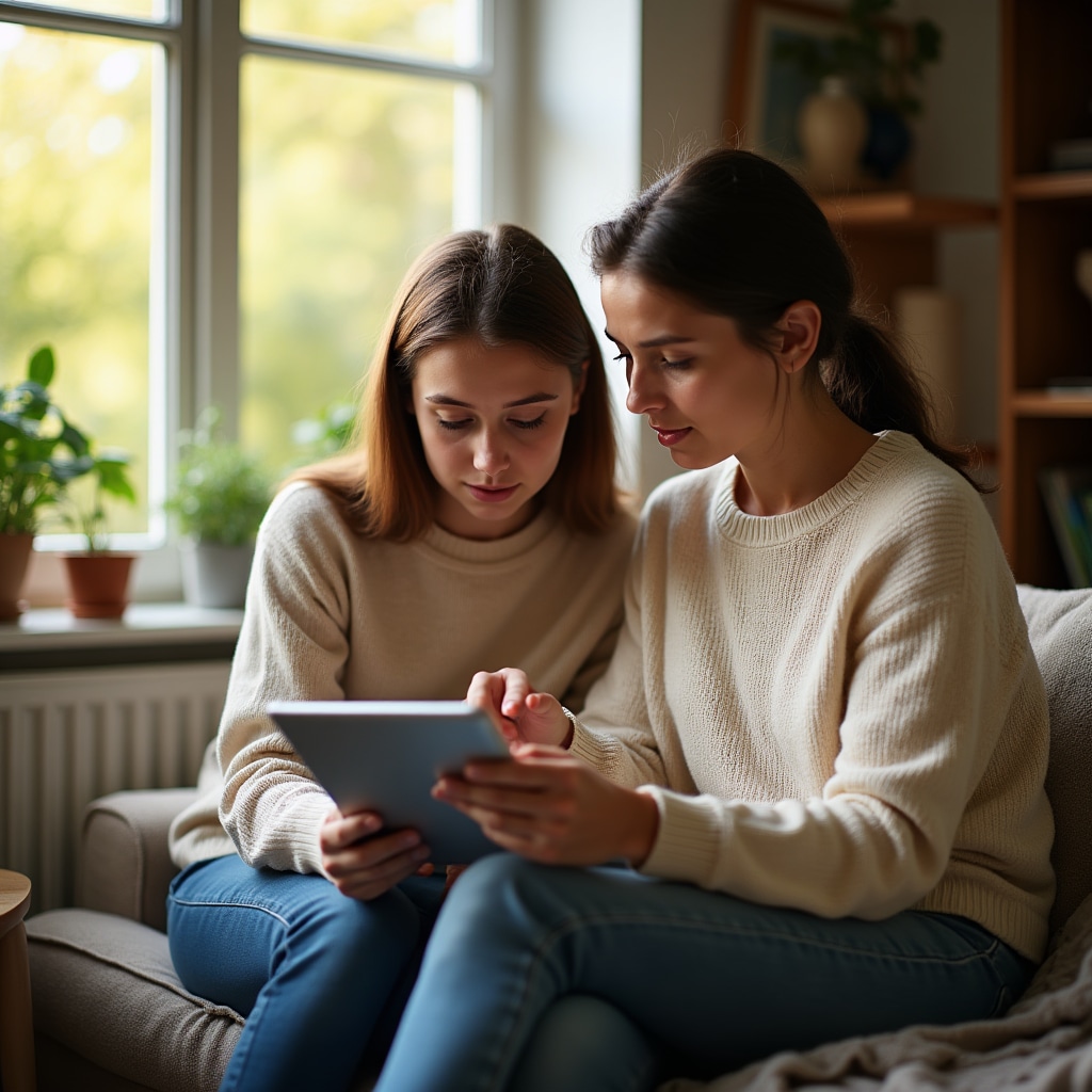 Rodič a dieťa sa učia o digitálnom svete